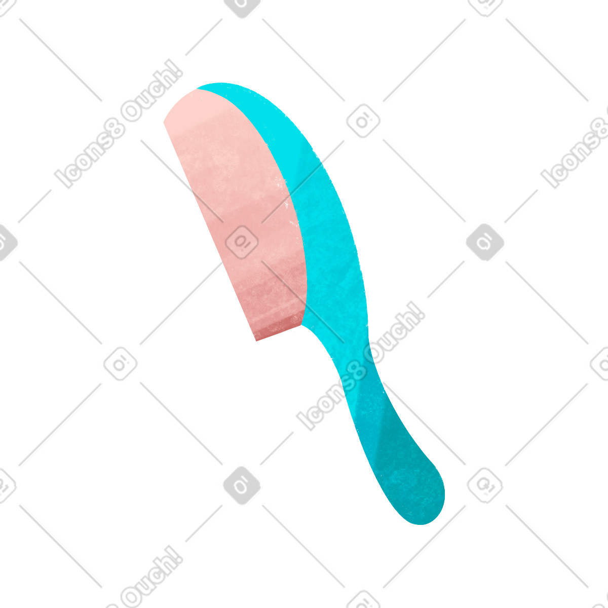 Bonbon 스타일의 Blue comb 일러스트레이션 PNG, SVG 다운로드