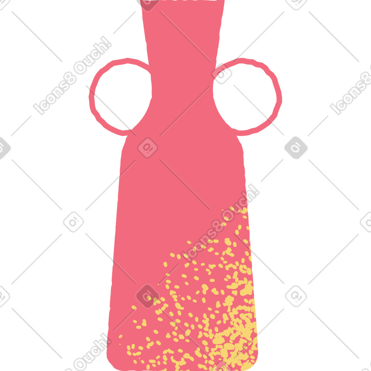 下载 Pablo 风格的 红色花瓶 插画，支持 PNG、SVG 格式