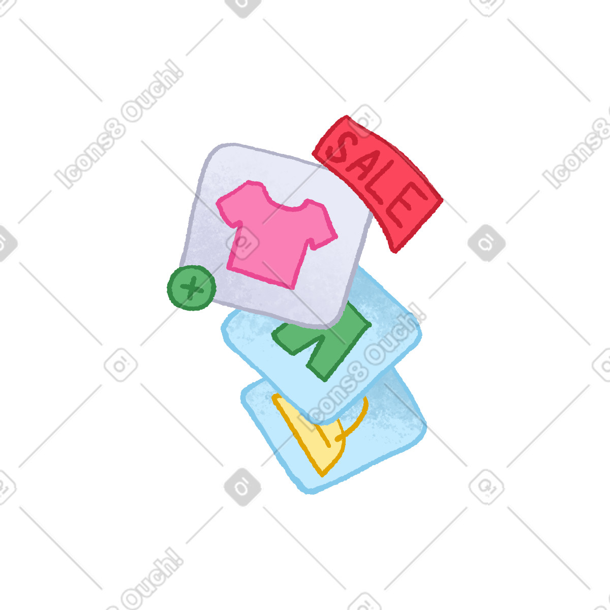 Hue スタイルの Shop interface のイラストをPNG、SVG形式でダウンロード