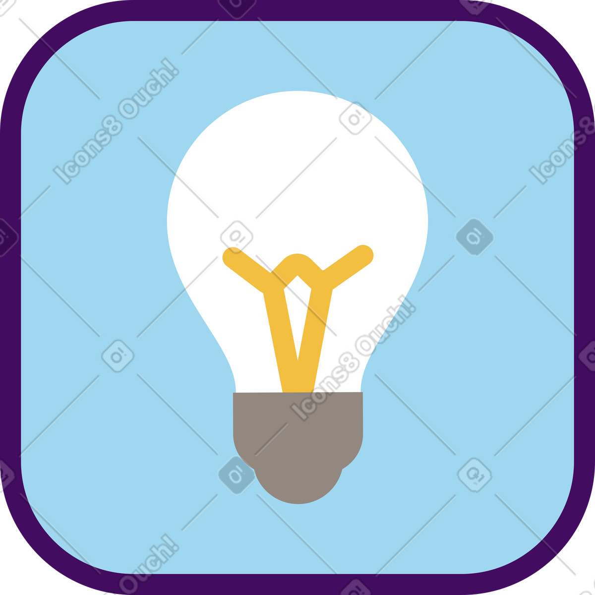 下载 Simplistic 风格的 灯图标 插画，支持 PNG、SVG 格式