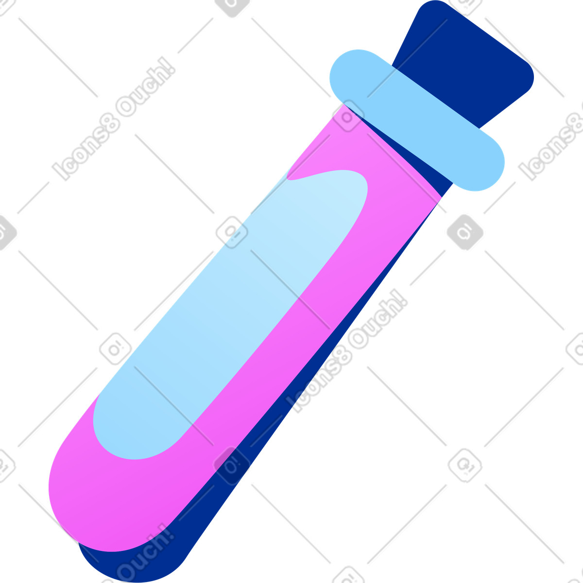 Ilustração de Vial with pink fluid em no estilo Glossy para baixar em PNG, SVG