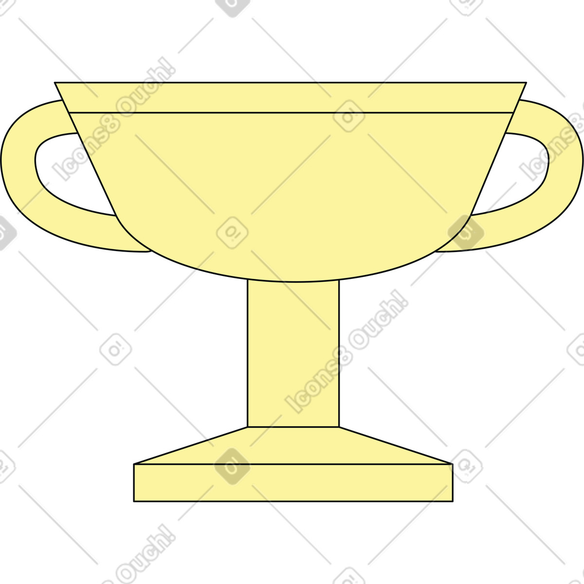 Cup illustration featuring various styles of clipart graphics in vector