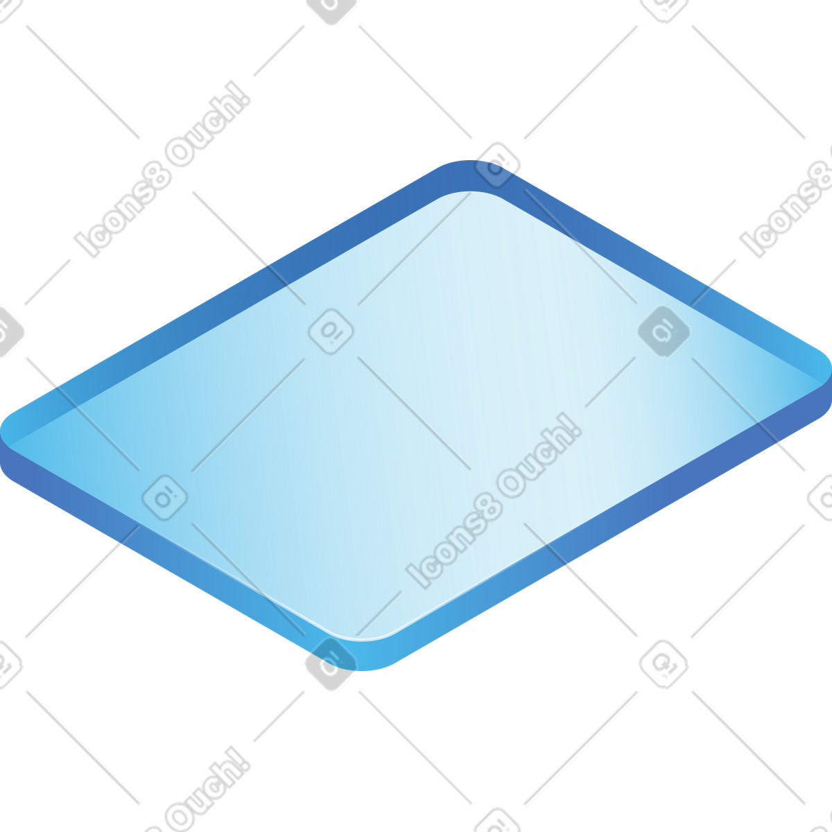 Ilustración Marco de vidrio en estilo Quantum a descargar en PNG y SVG