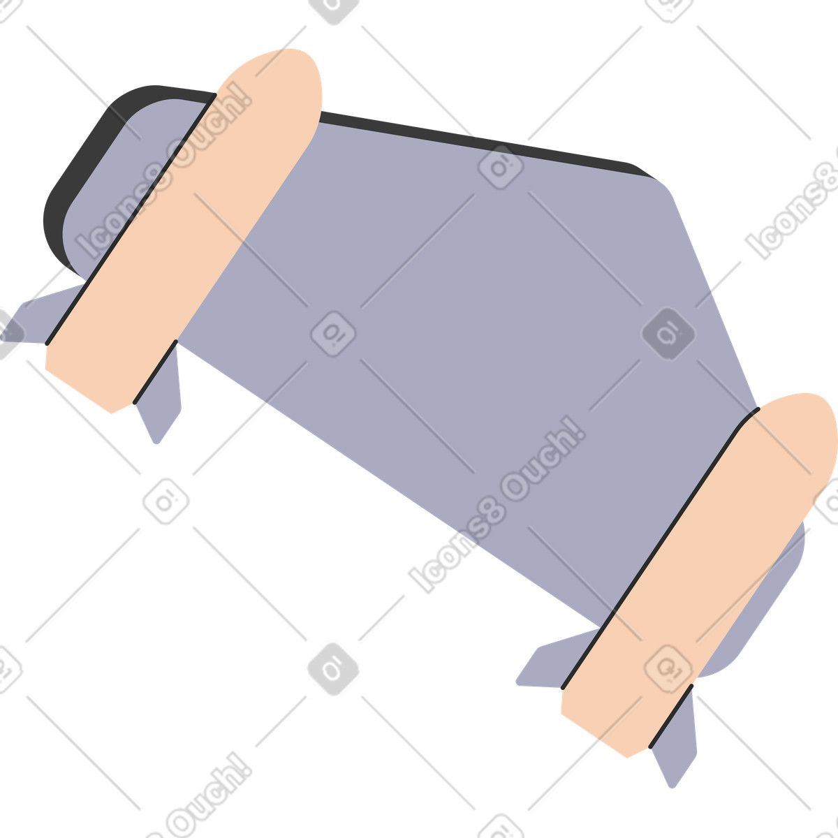 Pacchetto jet illustrazione in stile Marginalia scarica in PNG, SVG