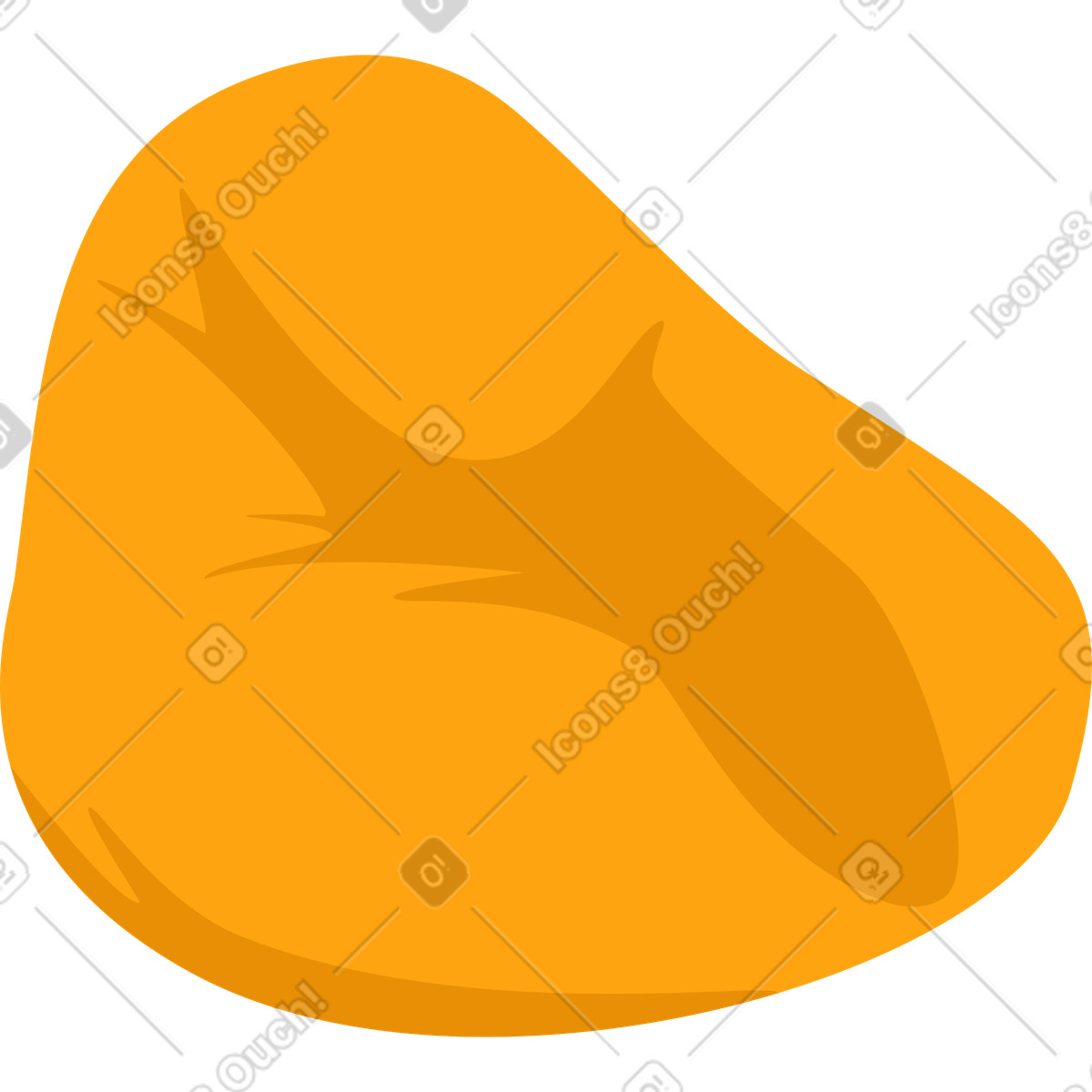 Soft chair bag illustration in Lagom style download in PNG, SVG