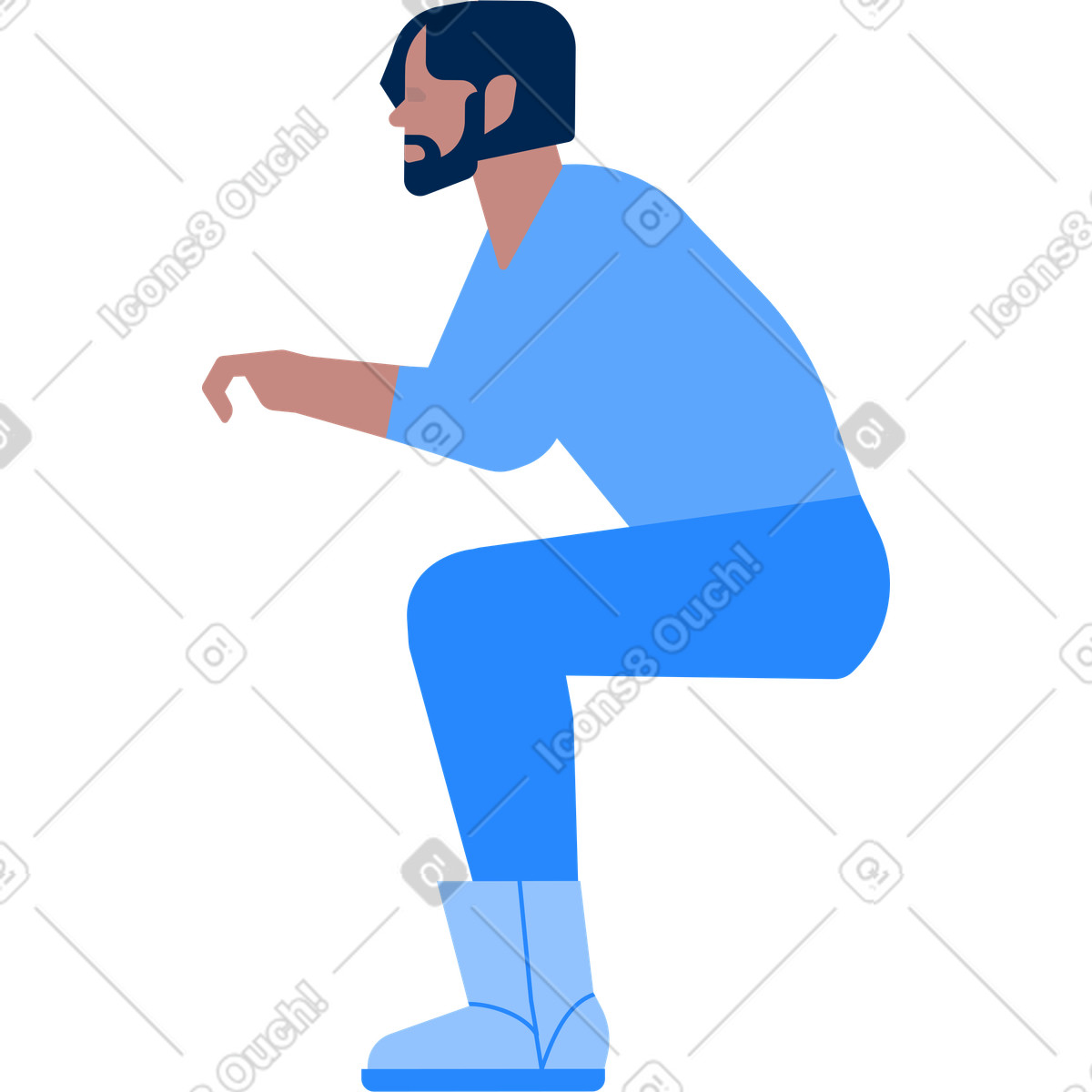 Ilustração de Homem sentado na moto neve em no estilo Urban para baixar em PNG, SVG