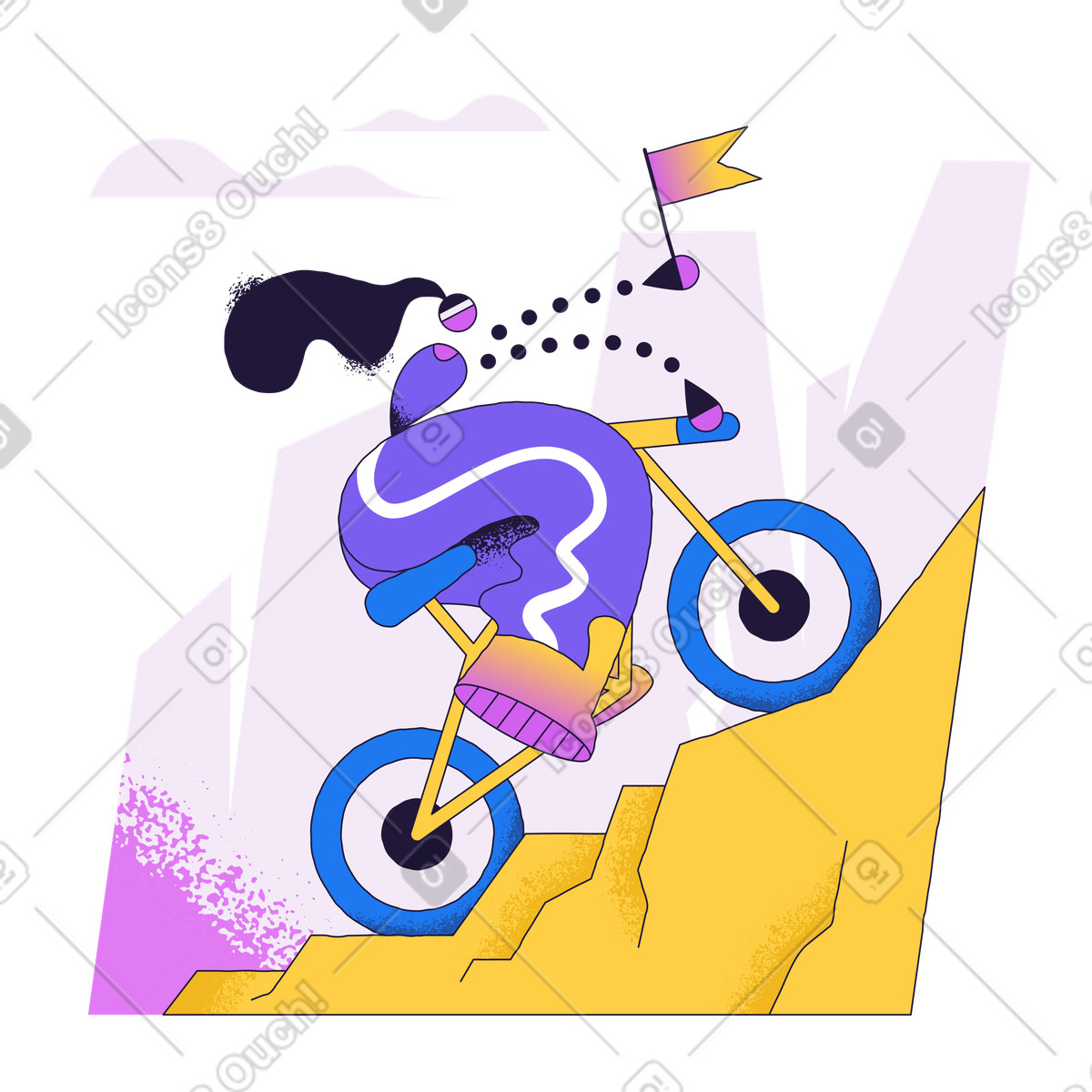 Ilustração de Siga o mestre em no estilo Conifer para baixar em PNG, SVG
