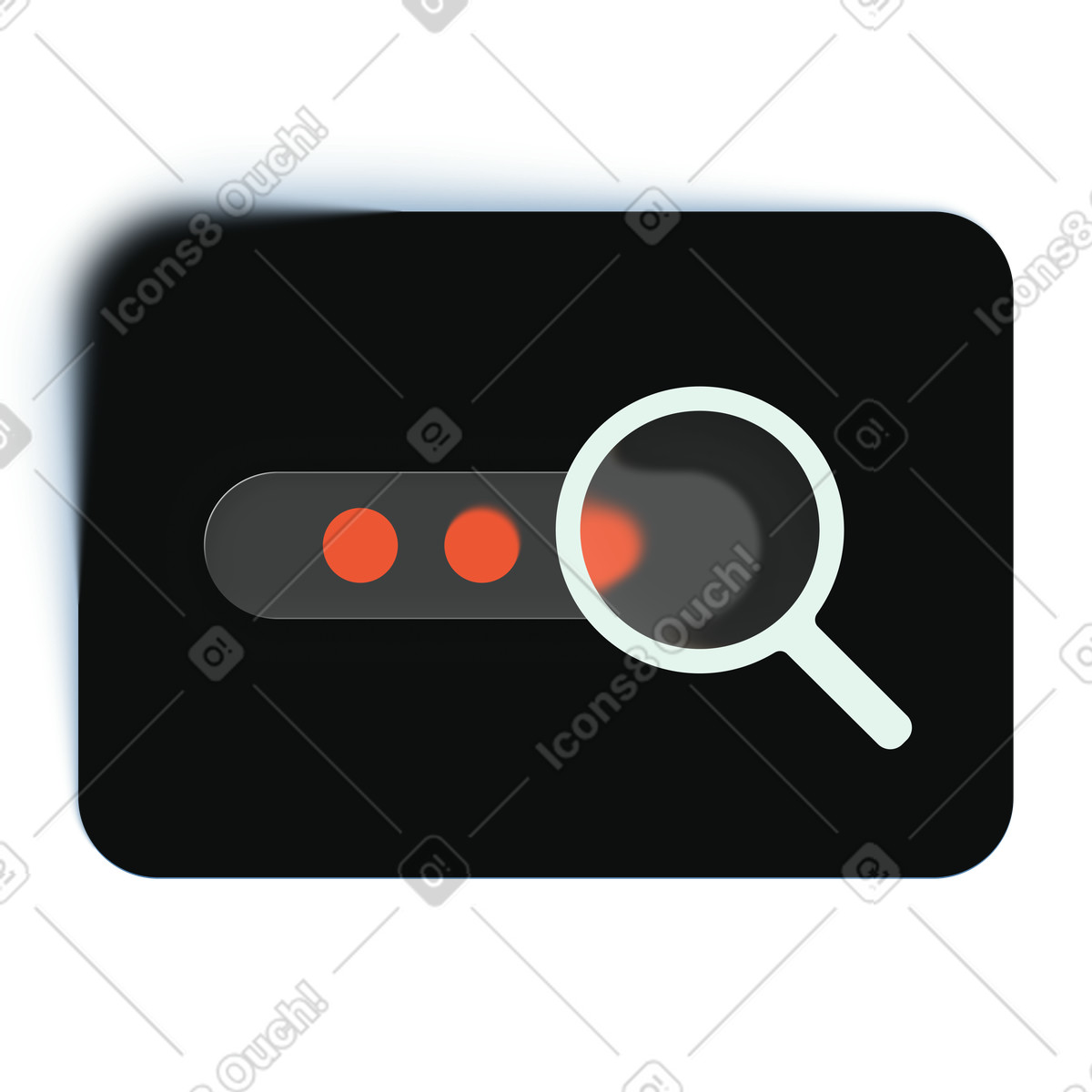 Search query interface, Data lookup bar illustration in Void style download in PNG, SVG