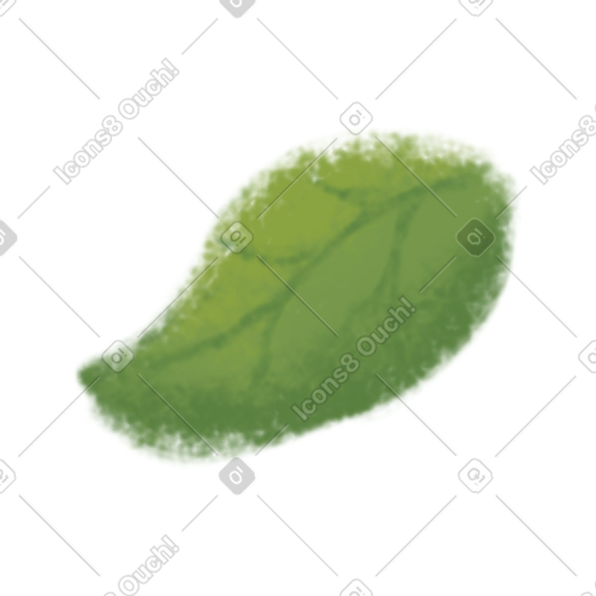 Blatt-Illustration im Toscana-Stil als Download in PNG, SVG