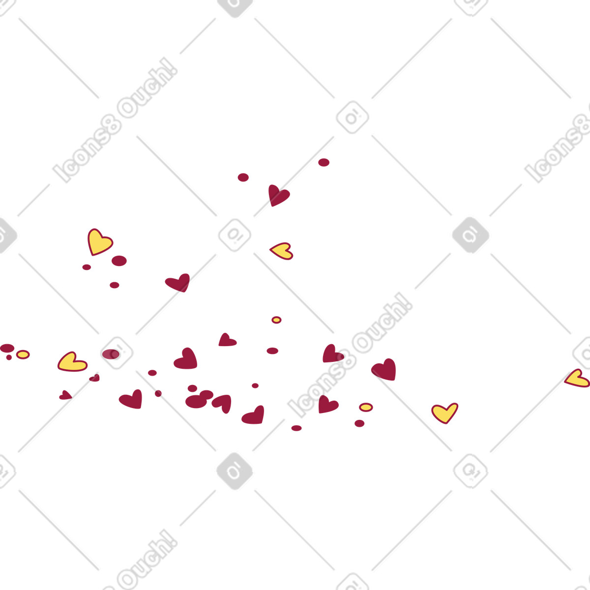 Confetti illustration clipart colorful graphics available in GIF and PNG