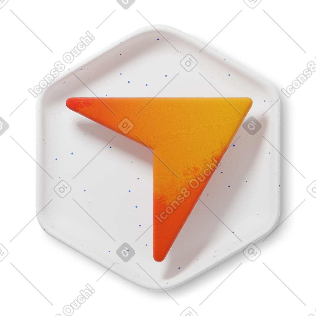 Ilustração de Cursor ia em no estilo 3D Microsoft Fluent illustration para baixar em PNG, SVG