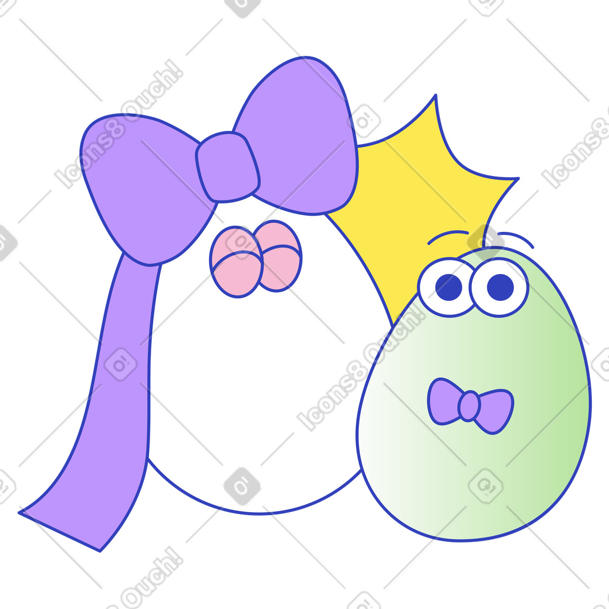 Ilustración Easter egg and seasonal celebration, event celebration icon en estilo Eyeful a descargar en PNG y SVG