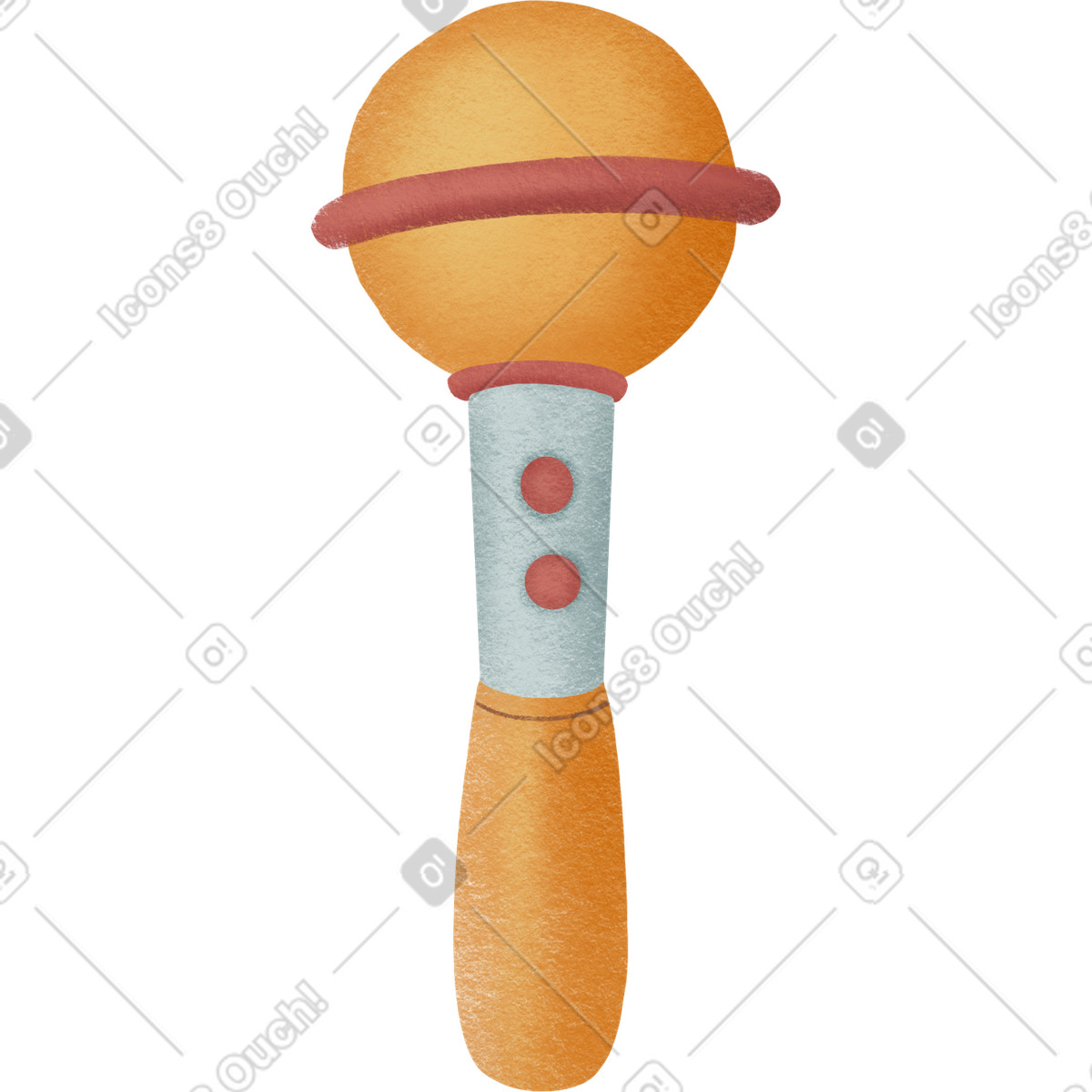 Microphone illustration in Woolly style download in PNG, SVG