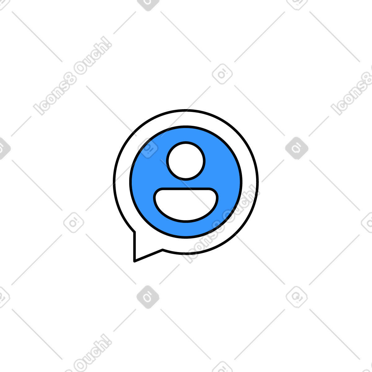 下载 Pop 风格的 用户评论图标 插画，支持 PNG、SVG 格式