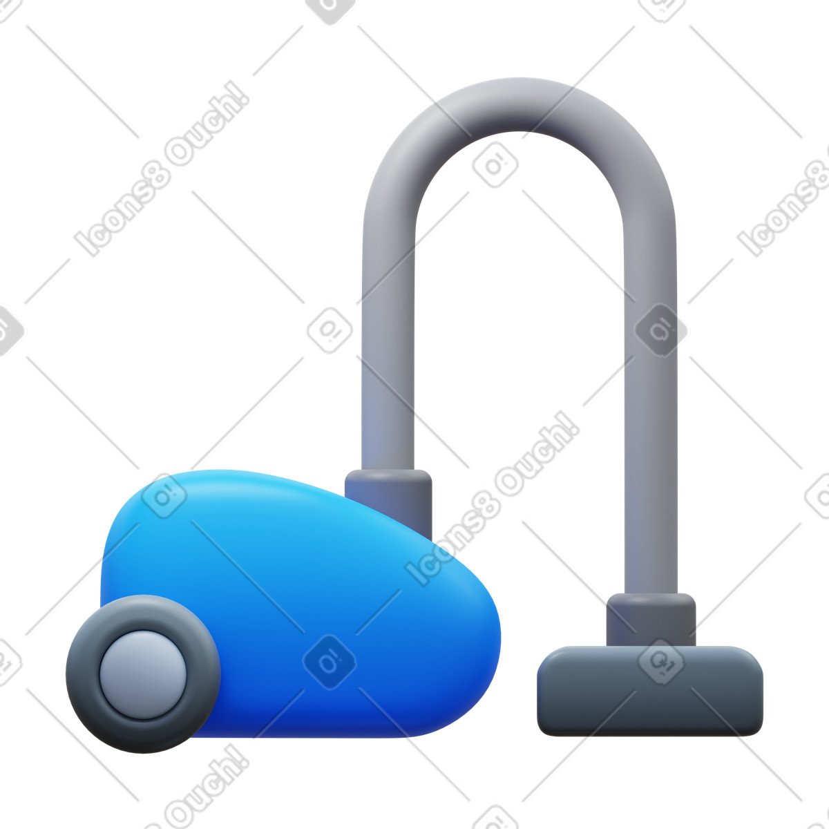 下载 3D Fluency 风格的 Vacuum cleaner 插画，支持 PNG、SVG 格式
