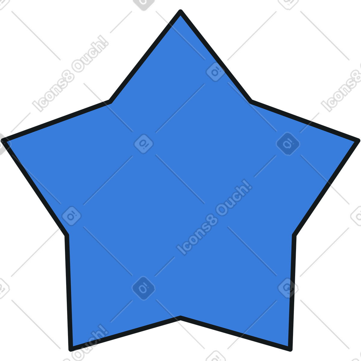 Stern-Illustration im Midnight-Stil als Download in PNG, SVG