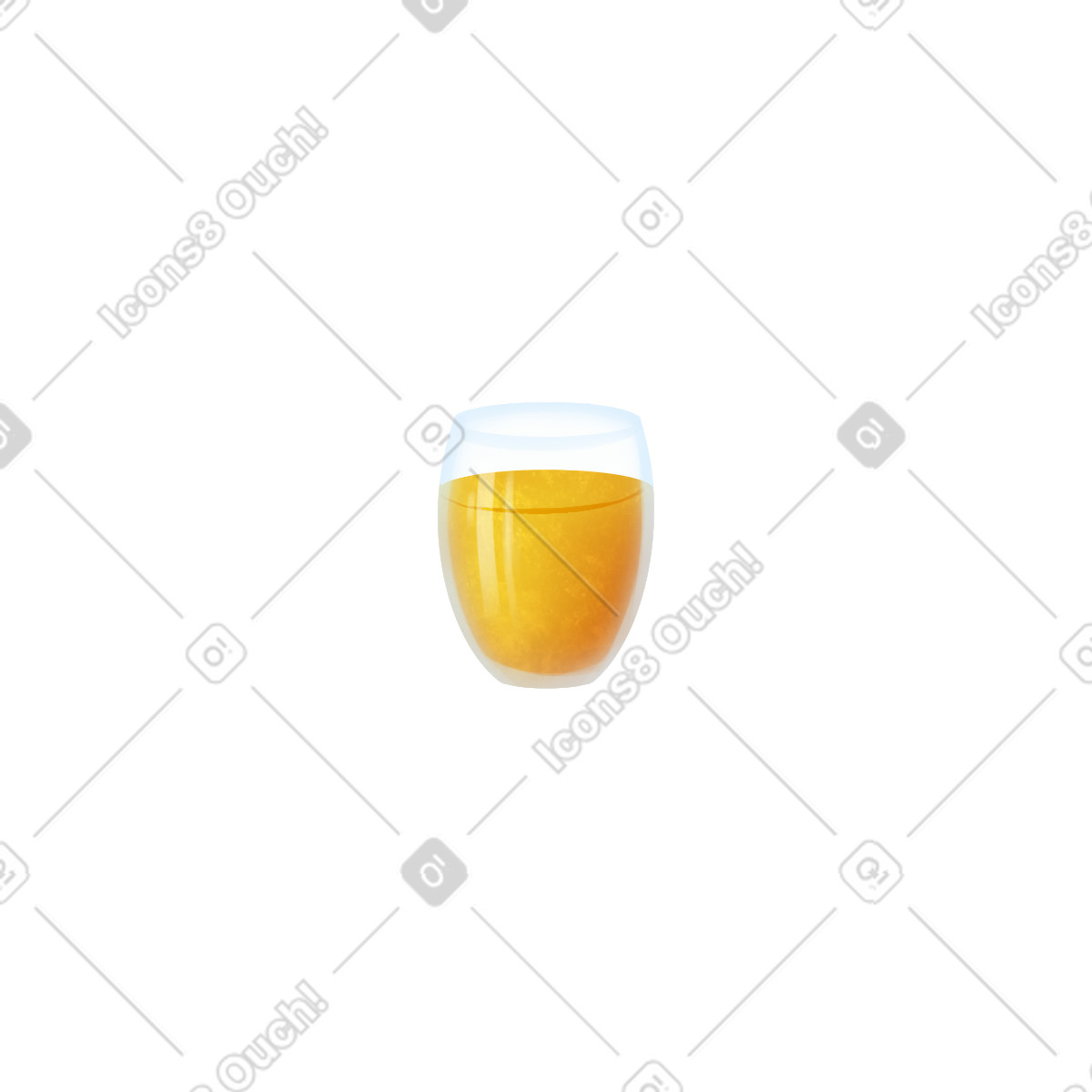 Glass of orange juice illustration in Lifestyle style download in PNG, SVG