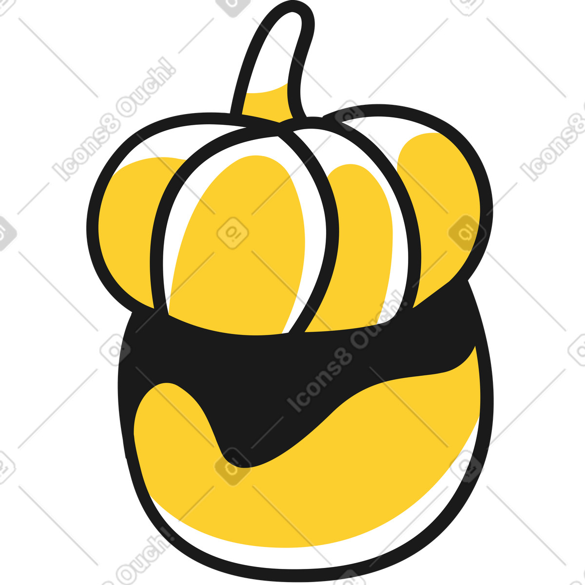 Illustration Noix de chêne dans le style Taxi à télécharger aux formats PNG, SVG