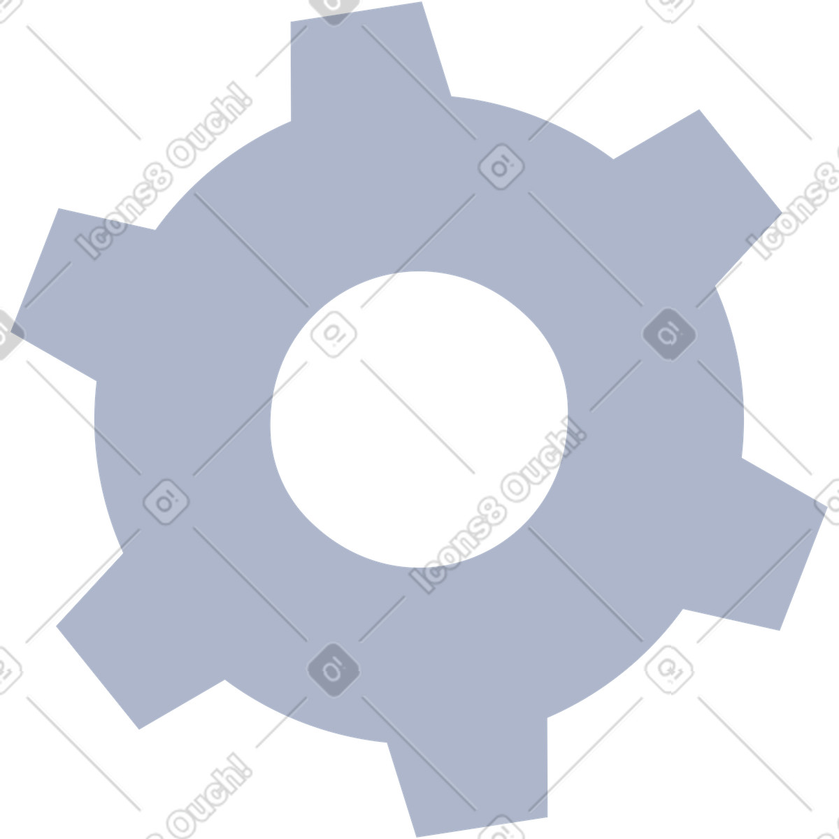Settings cogwheel icon for application preferences and system configuration control-Illustration im -Stil als Download in PNG, SVG