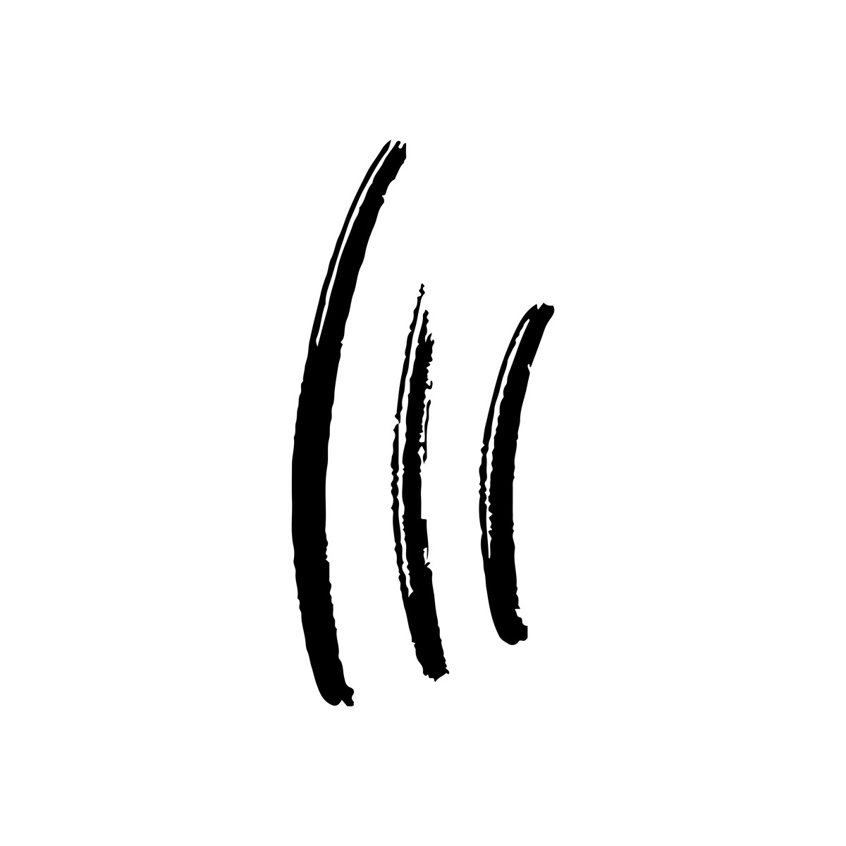 Curved paint marks illustration in Scribbles style download in PNG, SVG
