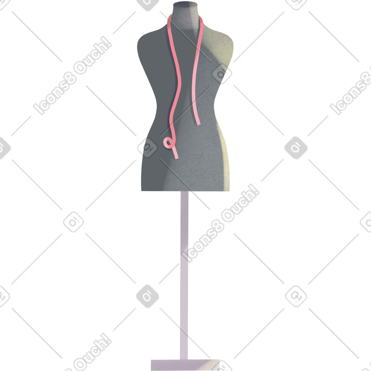 Ilustración Sewing mannequin en estilo Shine a descargar en PNG y SVG