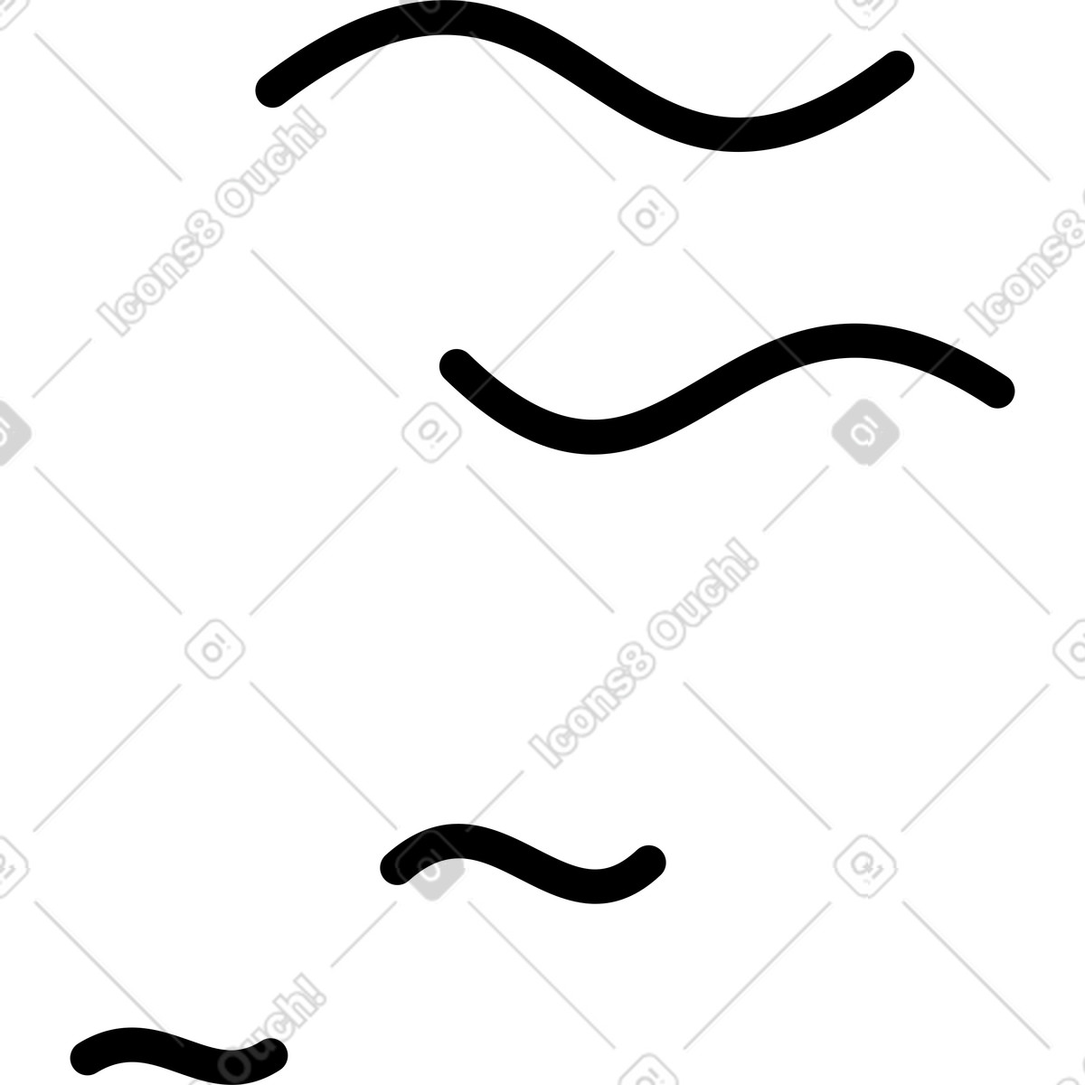 Иллюстрация Lines geometric wave pattern creating minimal decorative border frame corners в стиле Notion Line Art — скачать в форматах PNG, SVG
