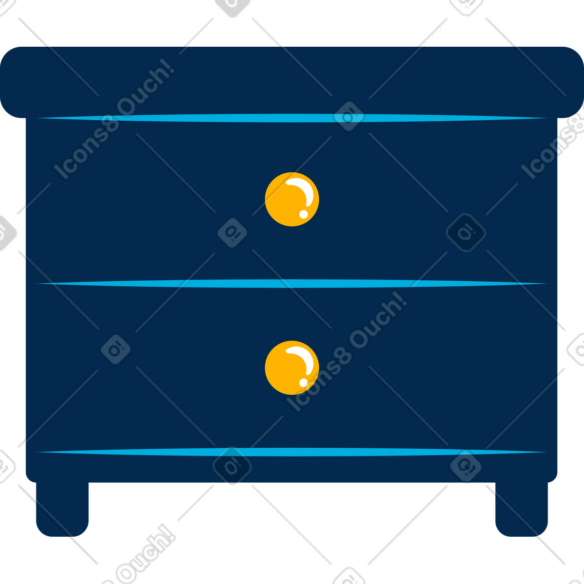 Nachttisch-Illustration im Flame-Stil als Download in PNG, SVG