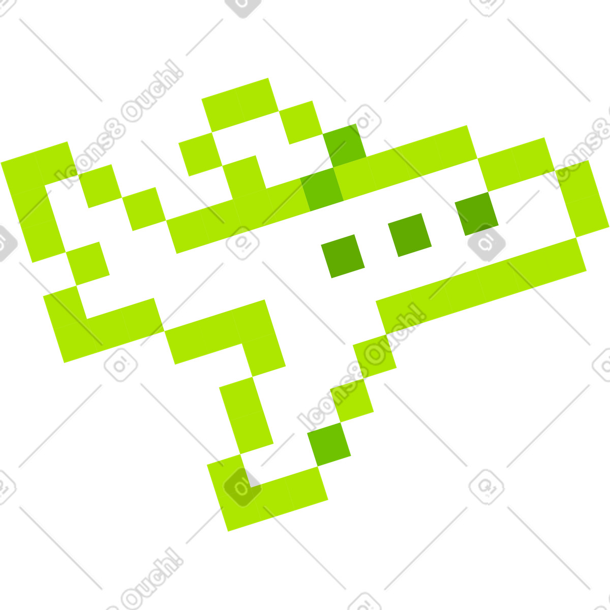 8bit スタイルの Plane のイラストをPNG、SVG形式でダウンロード