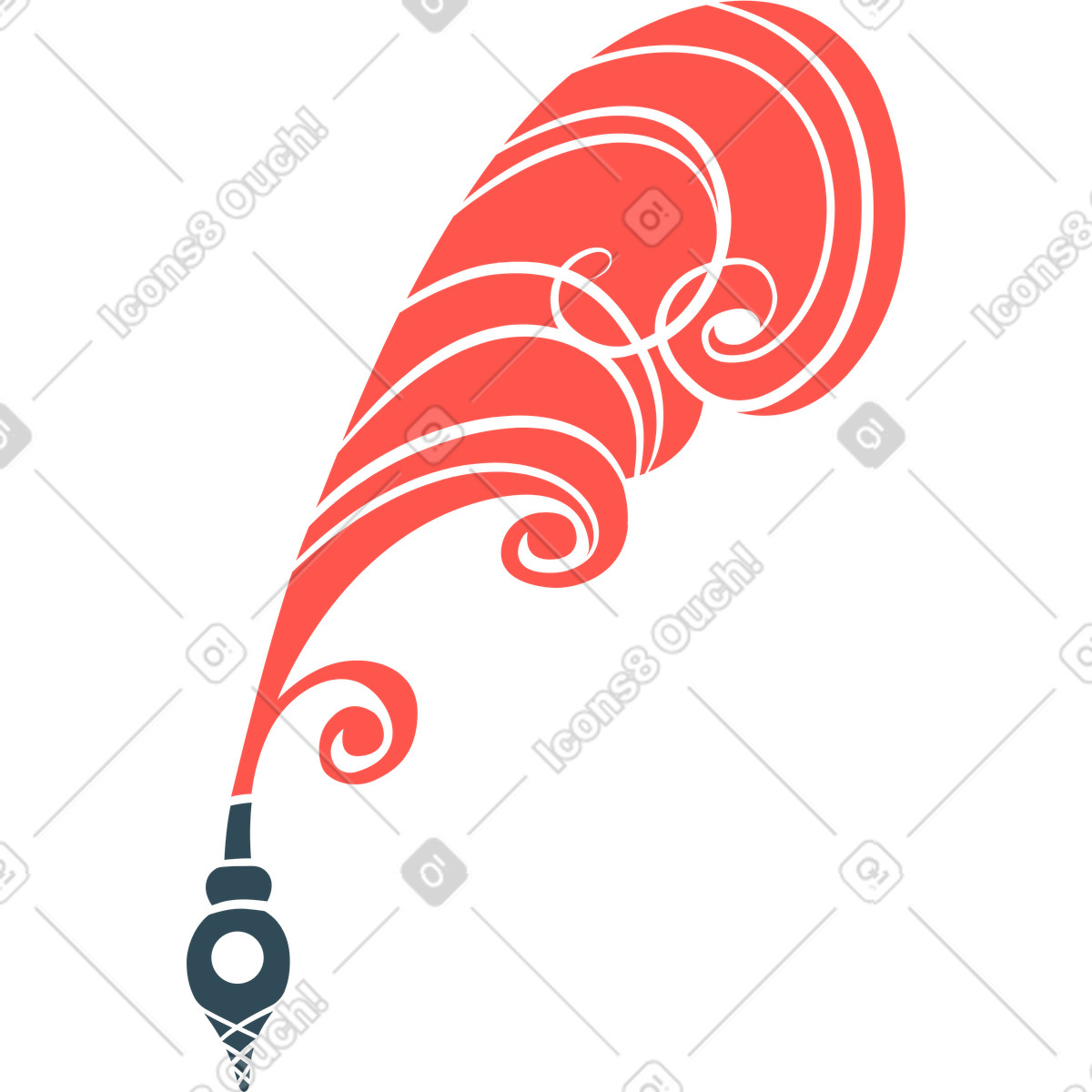 Pen illustration in Kingdom style download in PNG, SVG