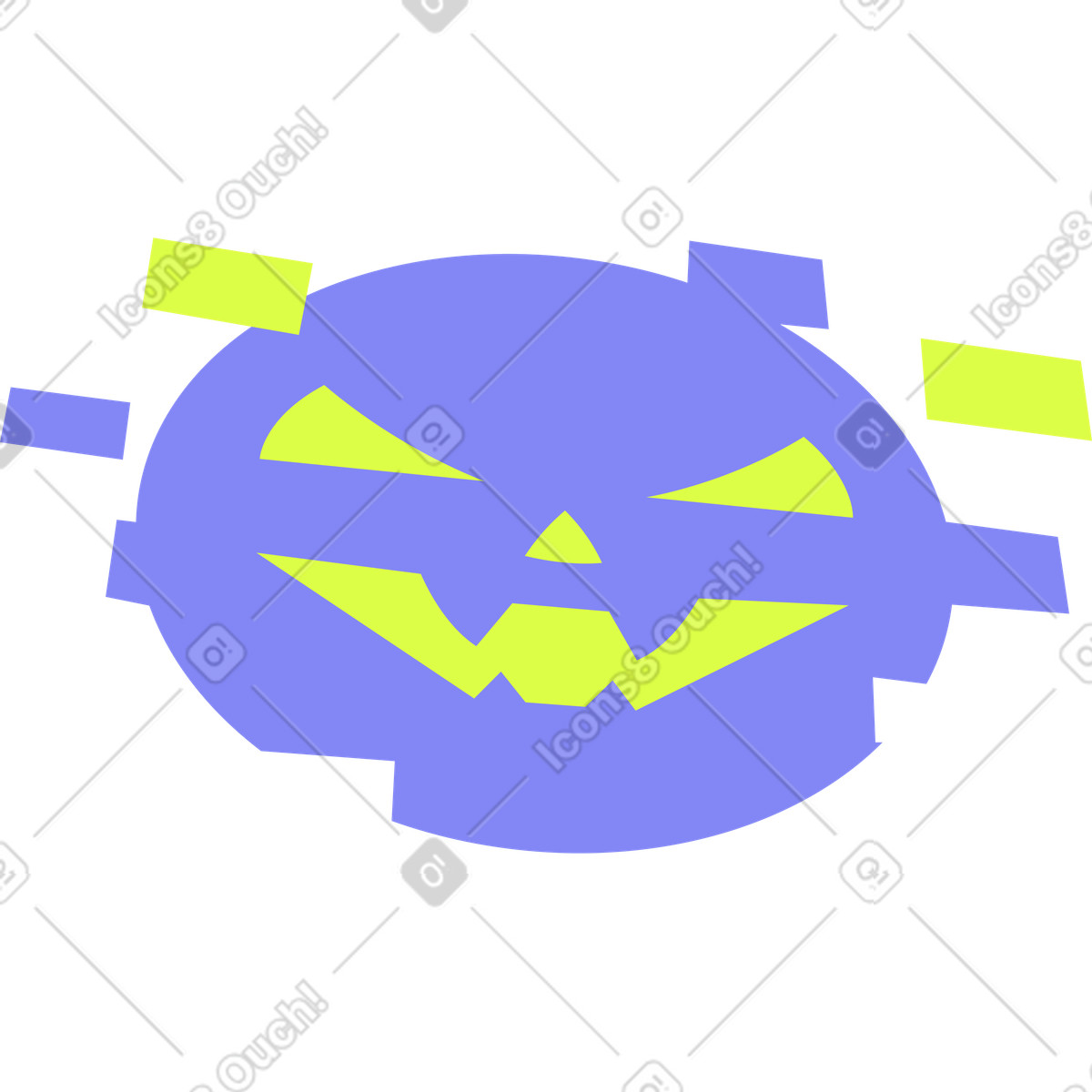 Ilustración Proyección de cara en estilo Glow a descargar en PNG y SVG