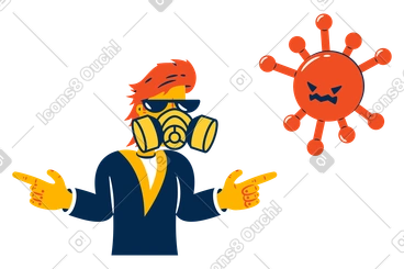 Pas question, virus! PNG, SVG