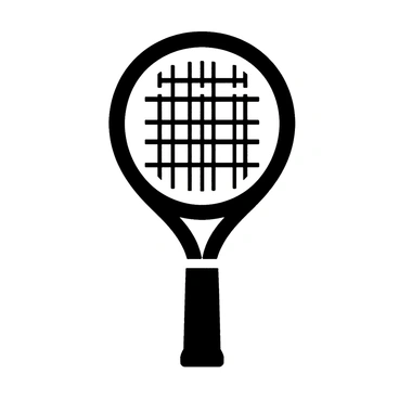 A dynamic patent design featuring a new tennis racket with an innovative frame shape, unique grip texture, and advanced string pattern.