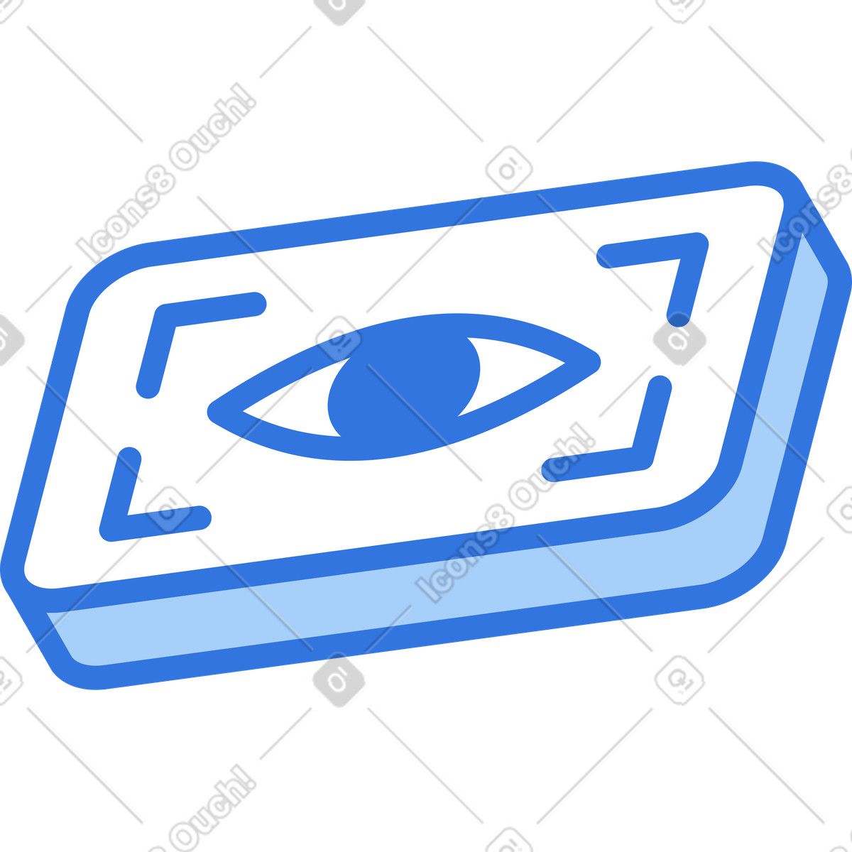 Ilustração de Ícone visão máquina em no estilo Sky para baixar em PNG, SVG