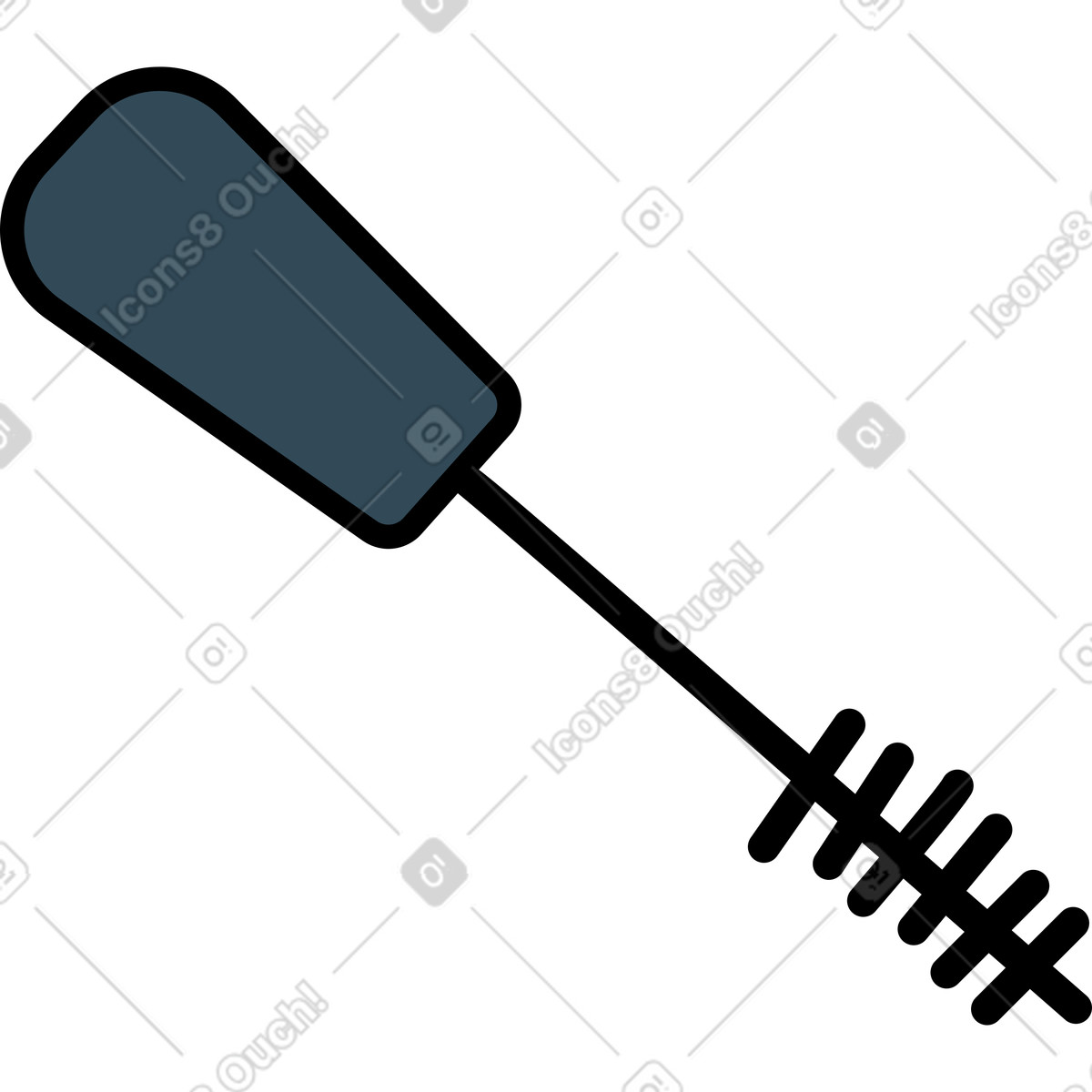 Surr スタイルの Mascara brush のイラストをPNG、SVG形式でダウンロード