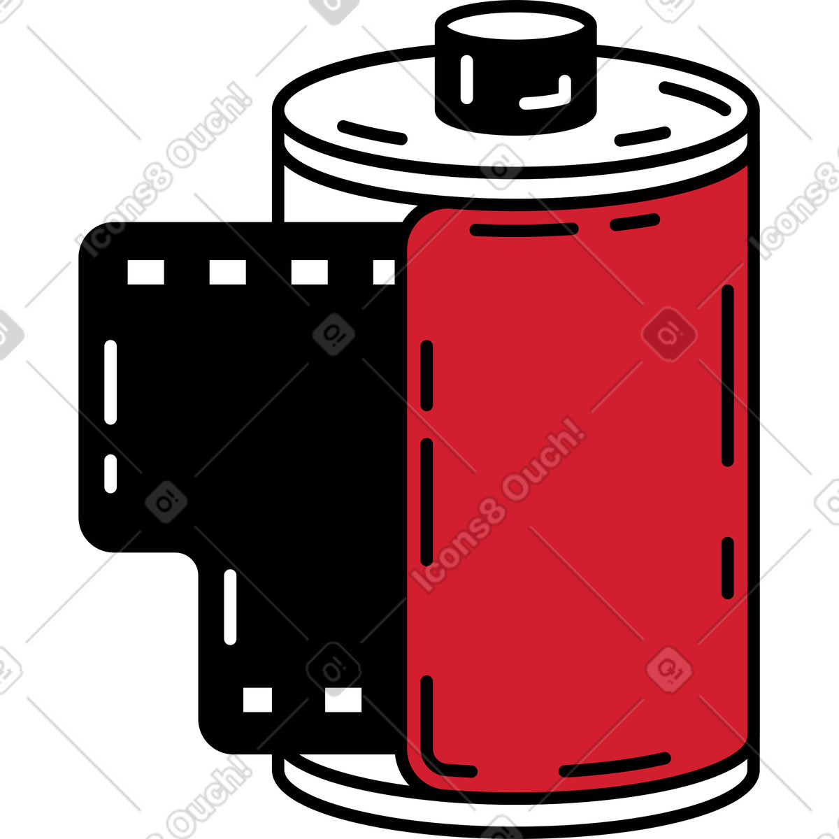 Illustration Film photographique dans le style Ruby à télécharger aux formats PNG, SVG
