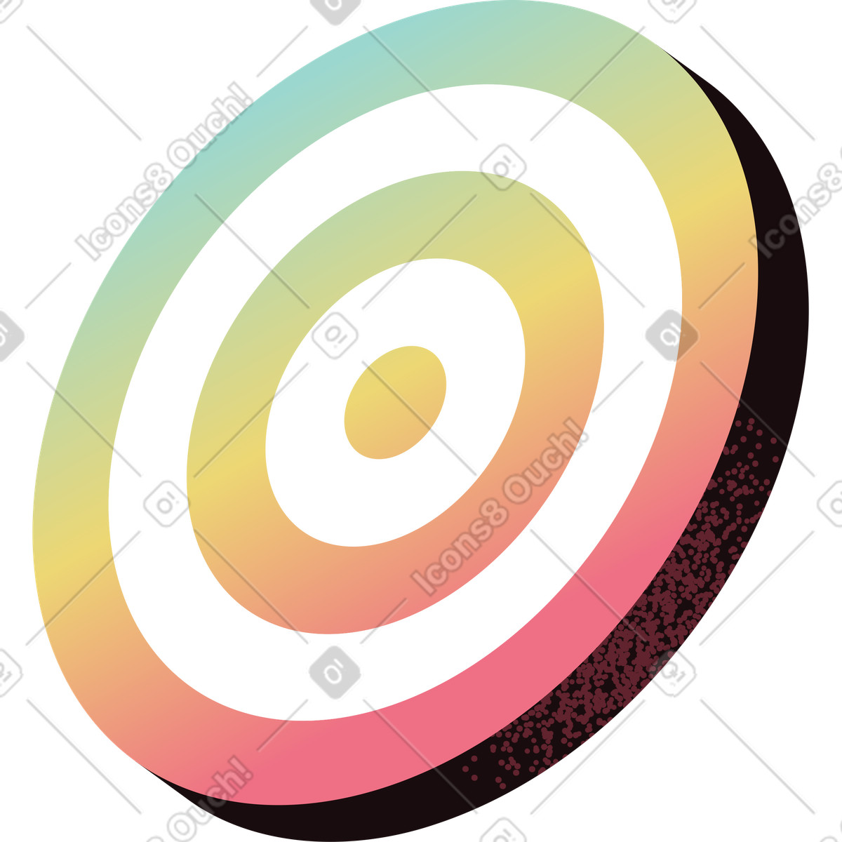 Illustration Cible dans le style Delight à télécharger aux formats PNG, SVG