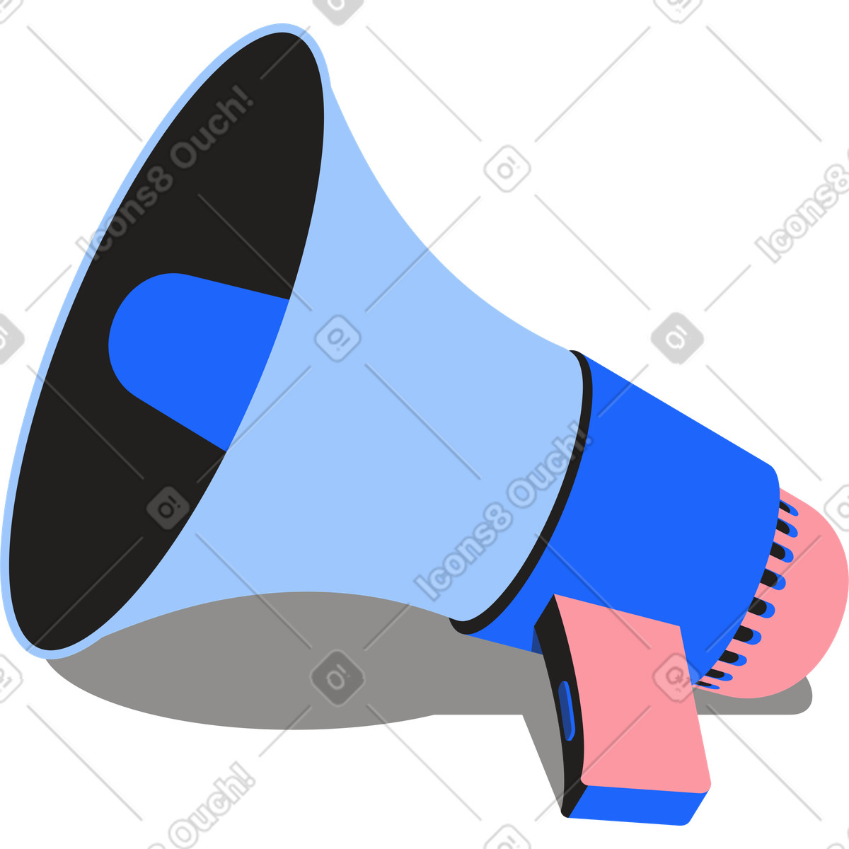 Иллюстрация Мегафон в PNG и SVG