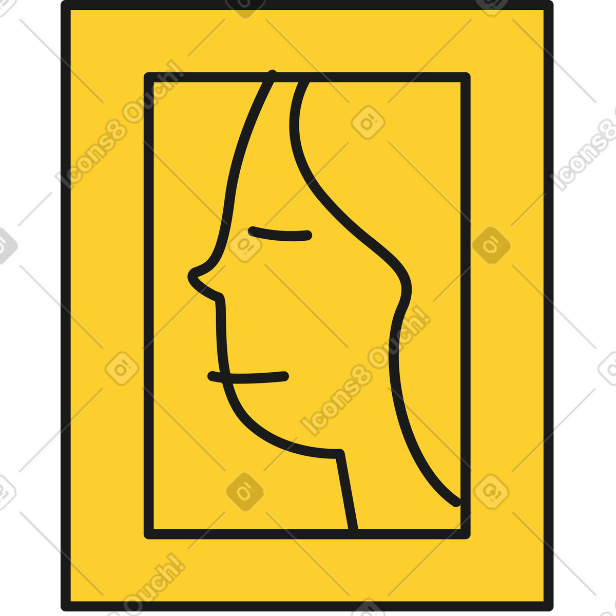 Picture illustration in Taxi style download in PNG, SVG
