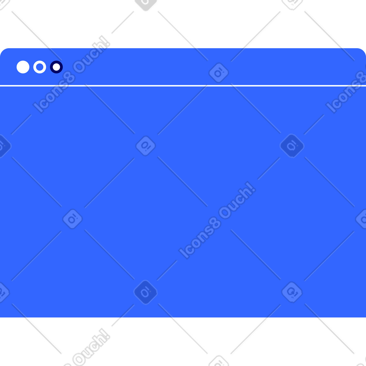 Browser window illustration in Lounge style download in PNG, SVG