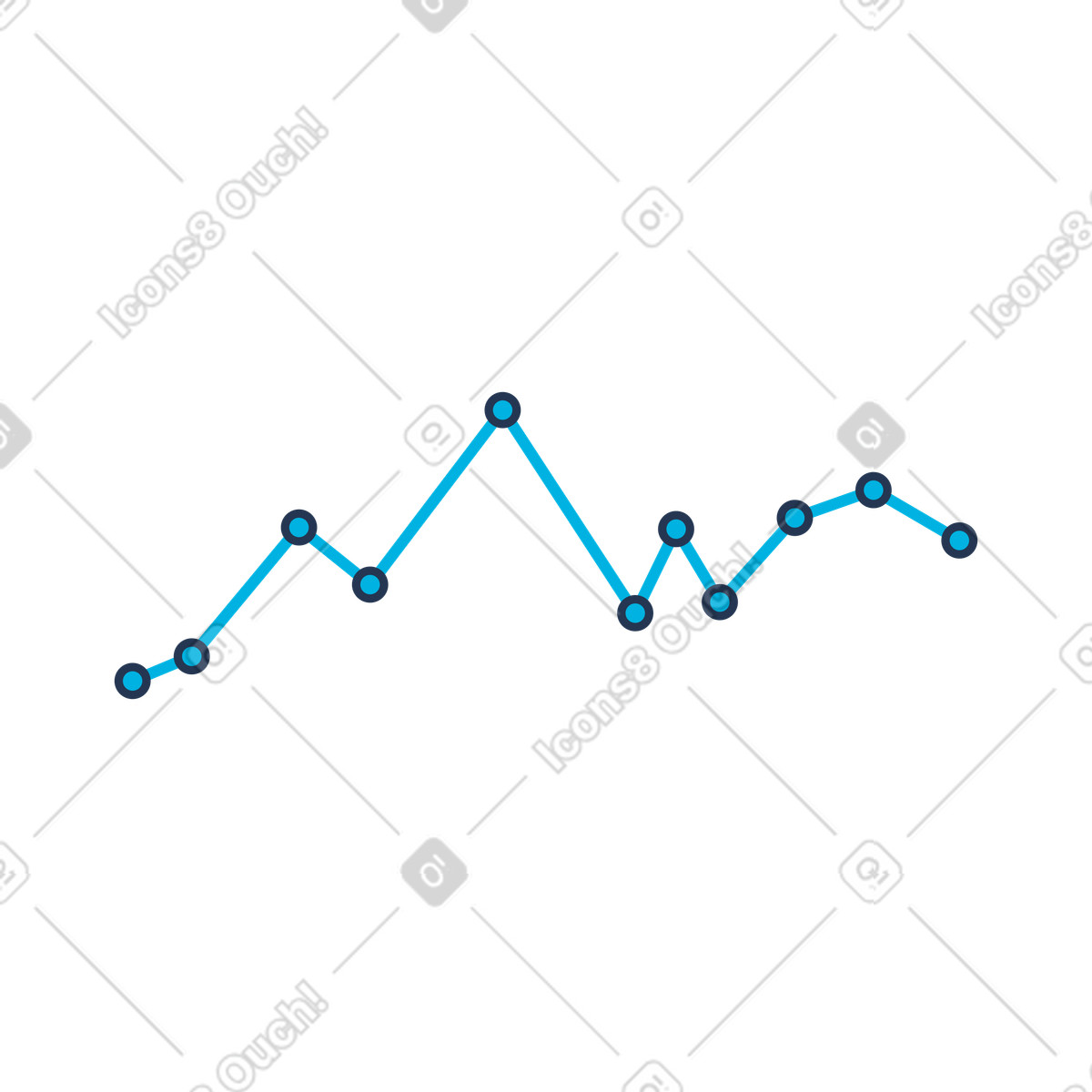 Blaue linie animierte Grafik in GIF, Lottie (JSON), AE