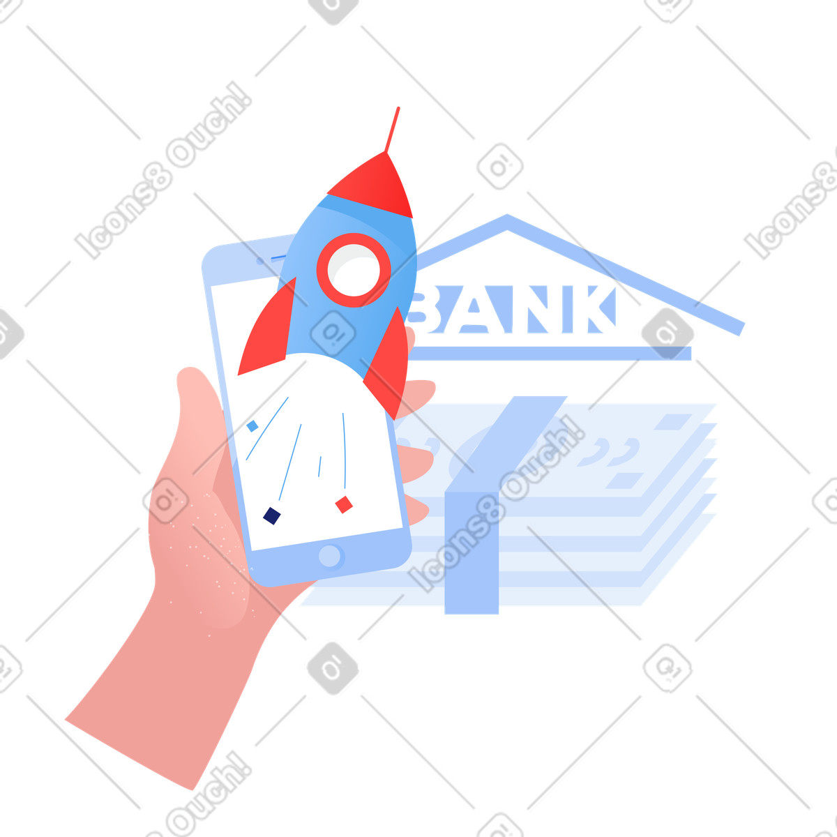 Investimento in start up illustrazione stile Clip scarica PNG, SVG