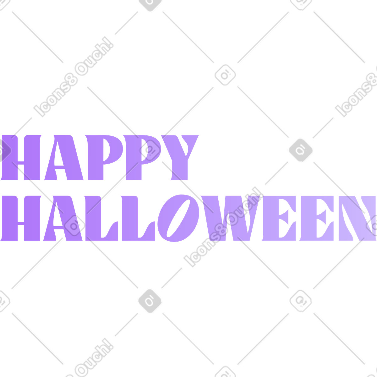 Text happy halloween-schriftzug-Illustration im Florid-Stil als Download in PNG, SVG