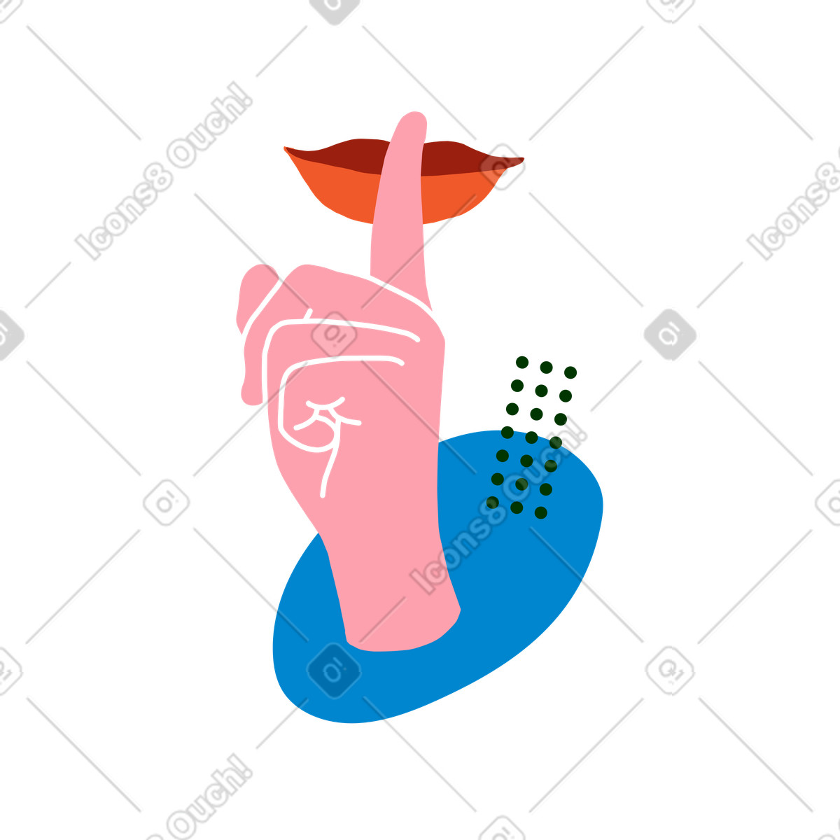 No comments illustration in PNG, SVG