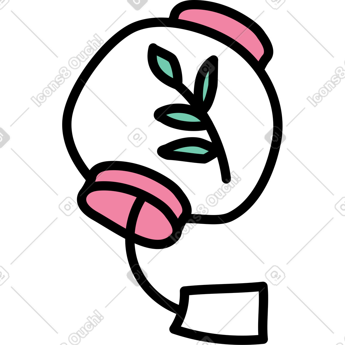 Paper lantern illustration in Notes style download in PNG, SVG