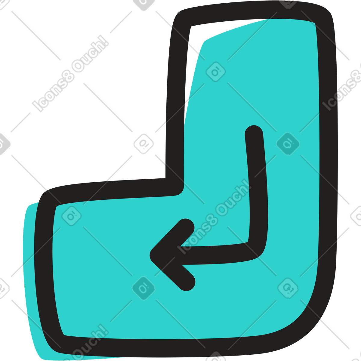 Button with arrow illustration in PNG, SVG