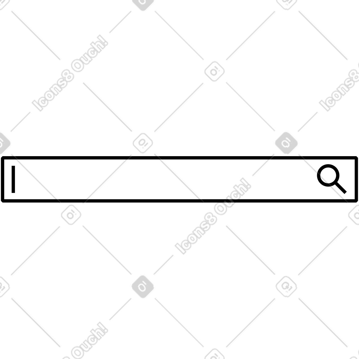 Search box illustration in Memphis style download in PNG, SVG