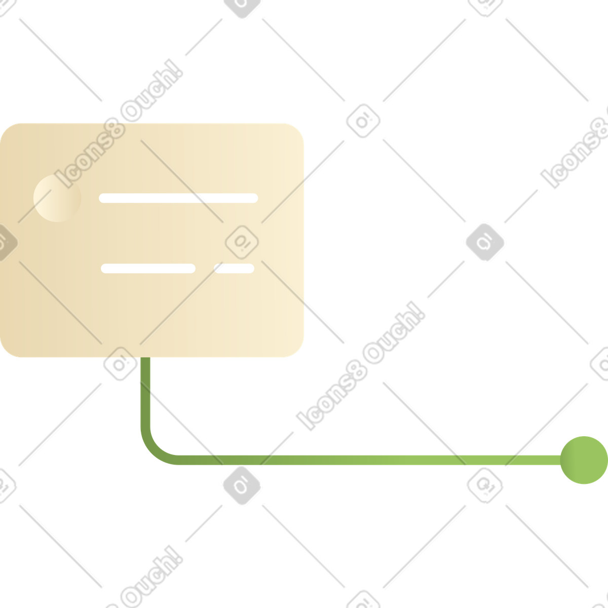 Fußnote-Illustration im Silky-Stil als Download in PNG, SVG