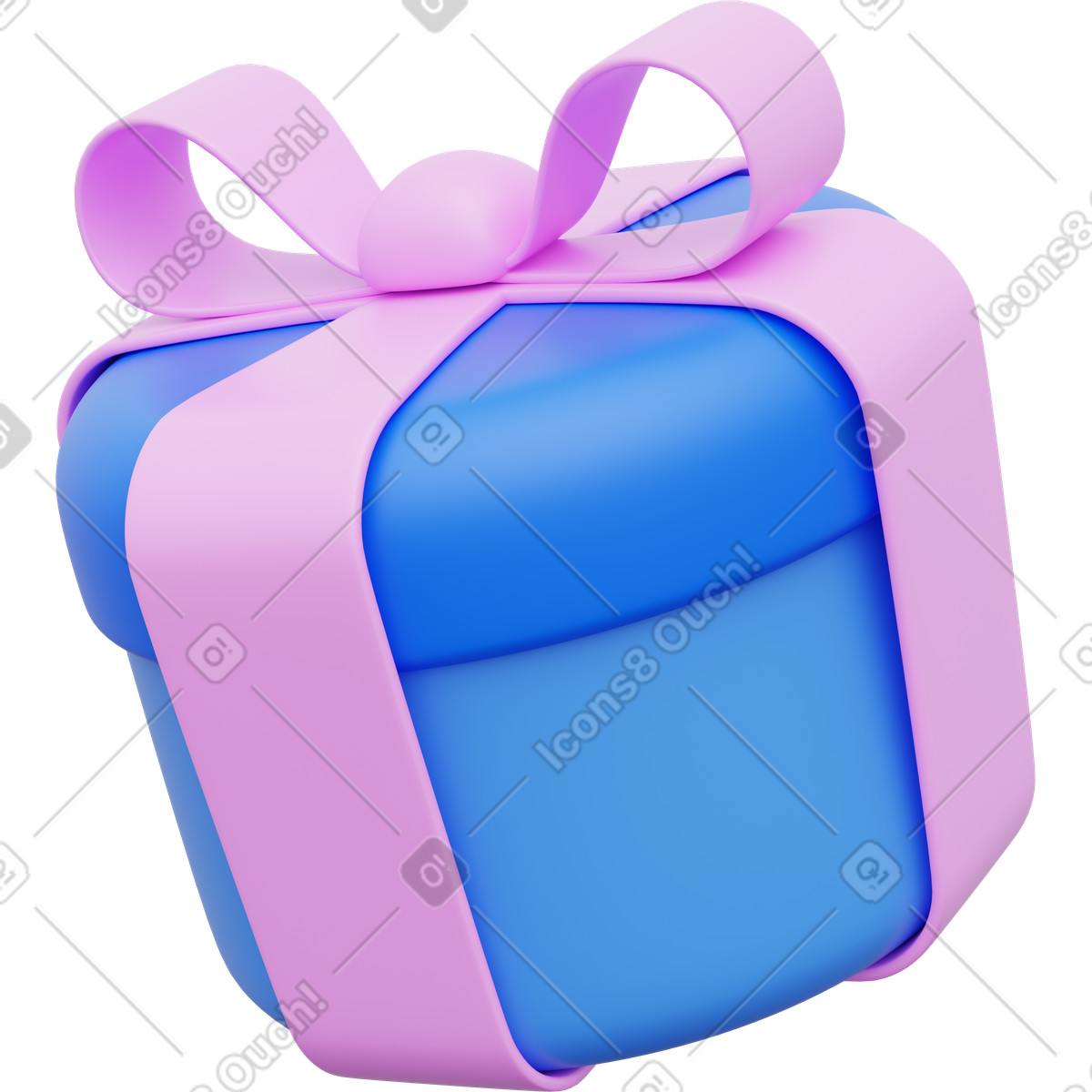 Ilustração de Presente natal, embalagem festiva, caixa em no estilo 3D Playful para baixar em PNG, SVG