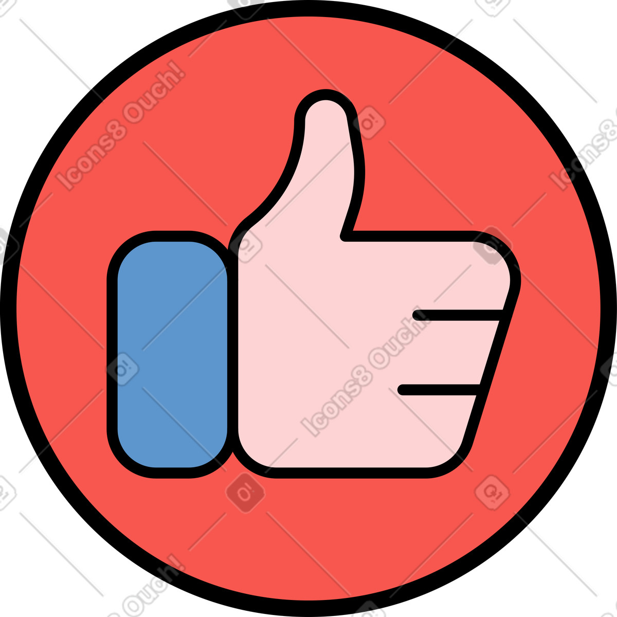 Like illustration in Surr style download in PNG, SVG
