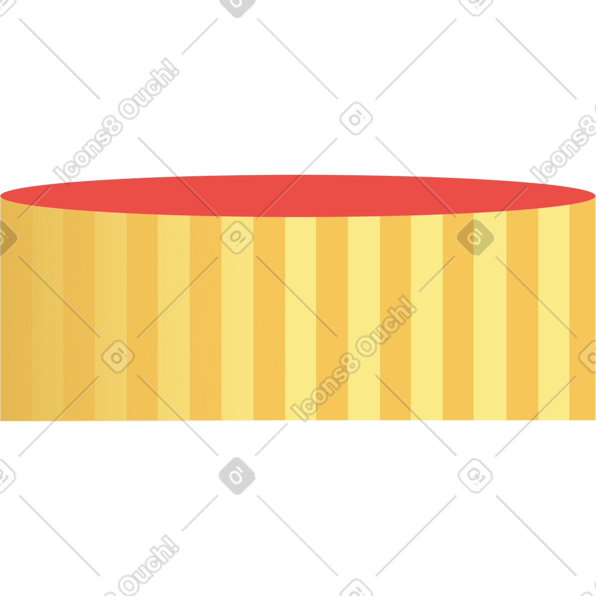 Illustration Étage de cylindre dans le style Levels à télécharger aux formats PNG, SVG